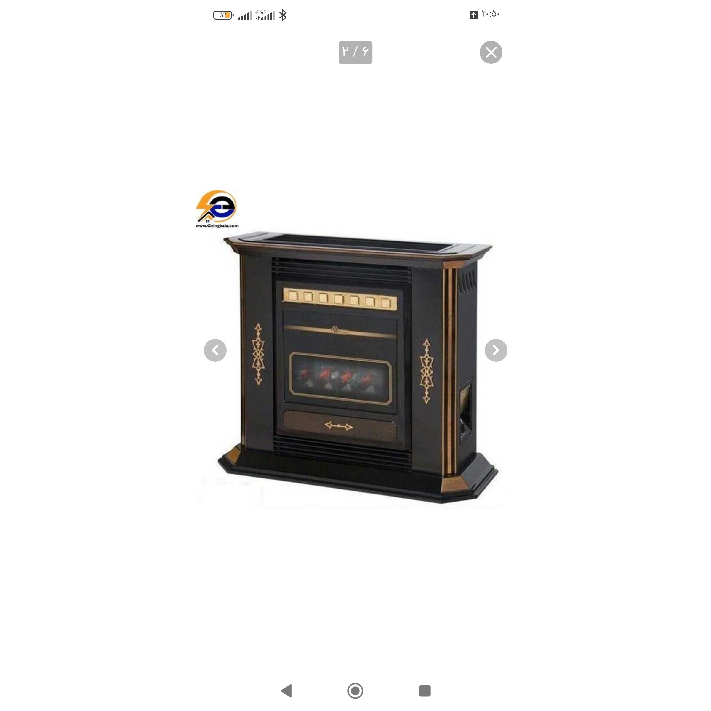 بخاری گازی ایران شرق مدل CH250 ظرفیت 25 هزار دودکش دار