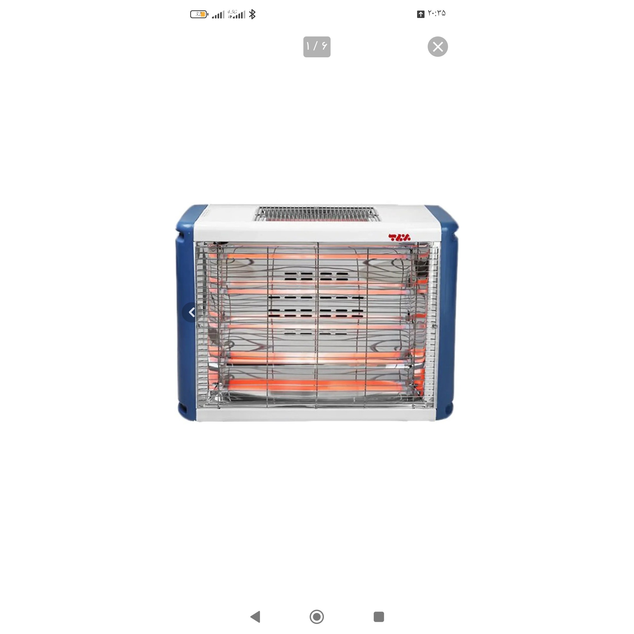 بخاری برقی برفاب مدل QH-3000